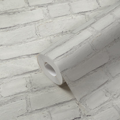 GALERIE WALLCOVERINGS The Bricks And More    White   - BB51101