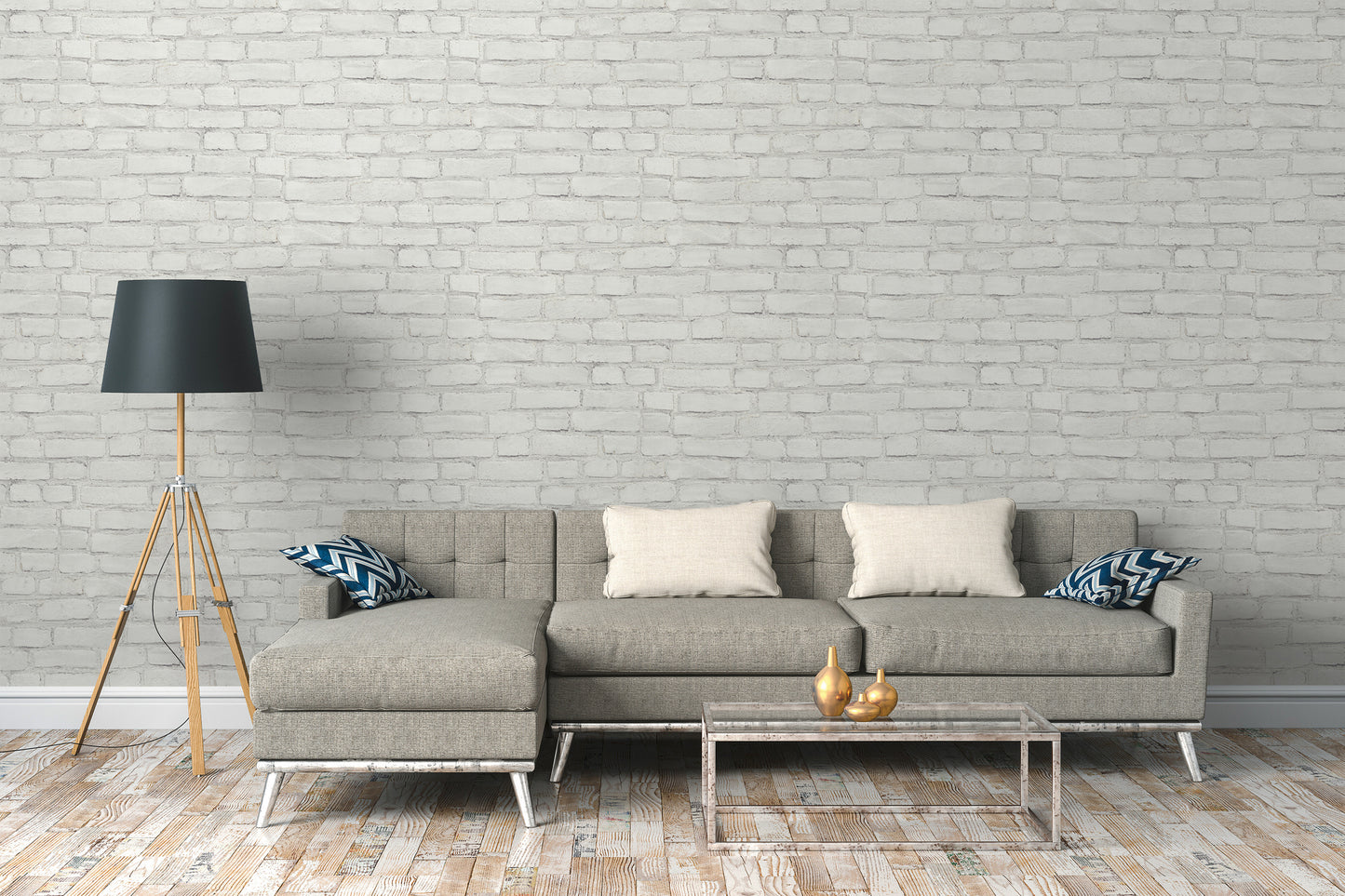 GALERIE WALLCOVERINGS The Bricks And More    White   - BB51101