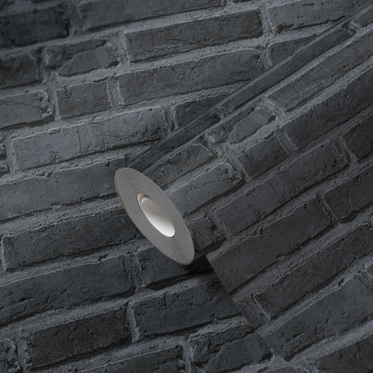 GALERIE WALLCOVERINGS The Bricks And More    Silver - Grey   - BB51103