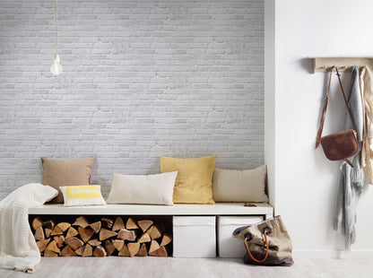 GALERIE WALLCOVERINGS The Bricks And More    Silver - Grey   - BB51104