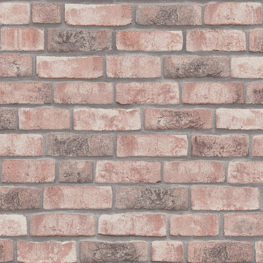 GALERIE WALLCOVERINGS The Bricks And More    Pink   - BB51109