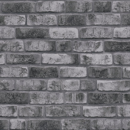 GALERIE WALLCOVERINGS The Bricks And More    Silver - Grey   - BB51111