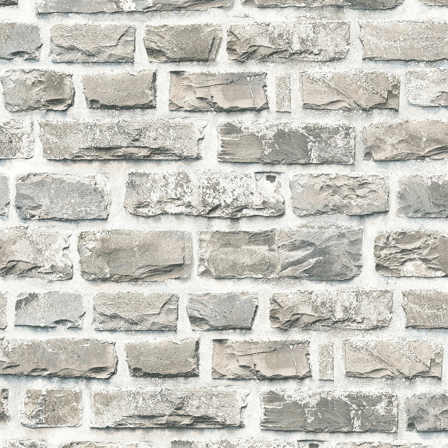 GALERIE WALLCOVERINGS The Bricks And More    Silver - Grey   - BB51122