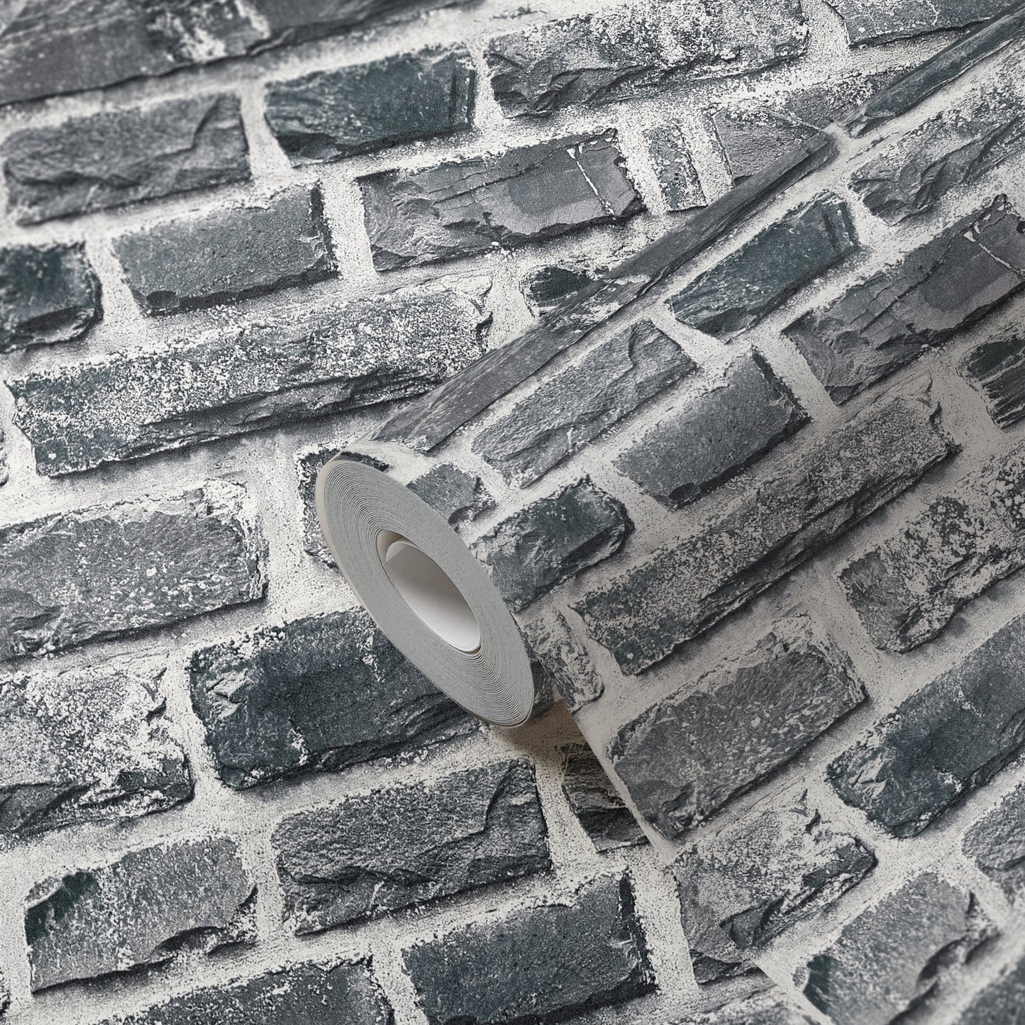 GALERIE WALLCOVERINGS The Bricks And More    Silver - Grey   - BB51123