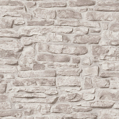 GALERIE WALLCOVERINGS The Bricks And More    Silver - Grey   - BB51126