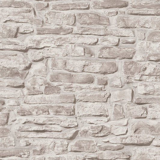 GALERIE WALLCOVERINGS The Bricks And More    Silver - Grey   - BB51126
