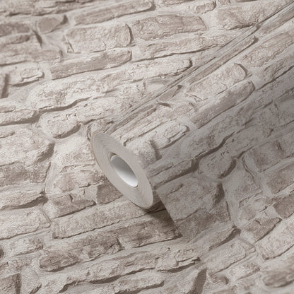 GALERIE WALLCOVERINGS The Bricks And More    Silver - Grey   - BB51126