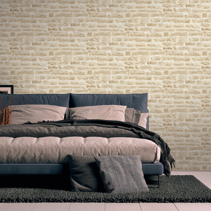 GALERIE WALLCOVERINGS The Bricks And More    Beige   - BB51128