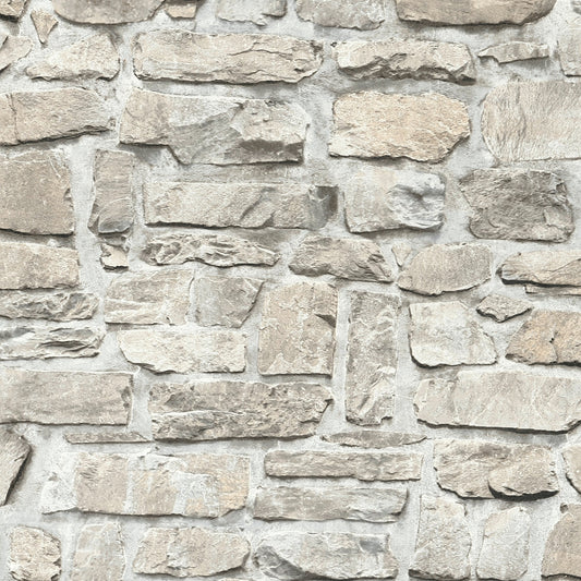 GALERIE WALLCOVERINGS The Bricks And More    Silver - Grey   - BB51130