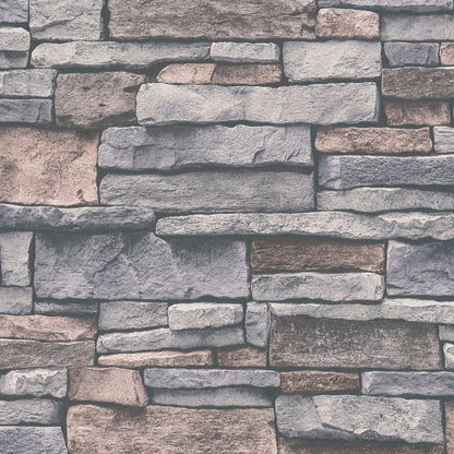 GALERIE WALLCOVERINGS The Bricks And More    Silver - Grey   - BB51132