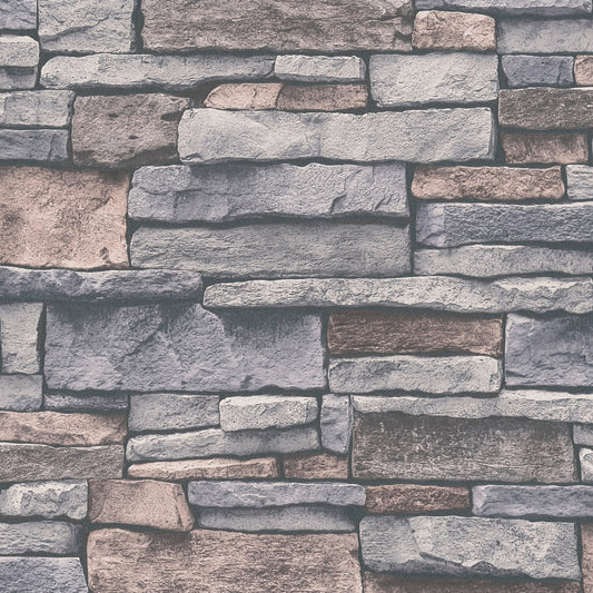 GALERIE WALLCOVERINGS The Bricks And More    Silver - Grey   - BB51132