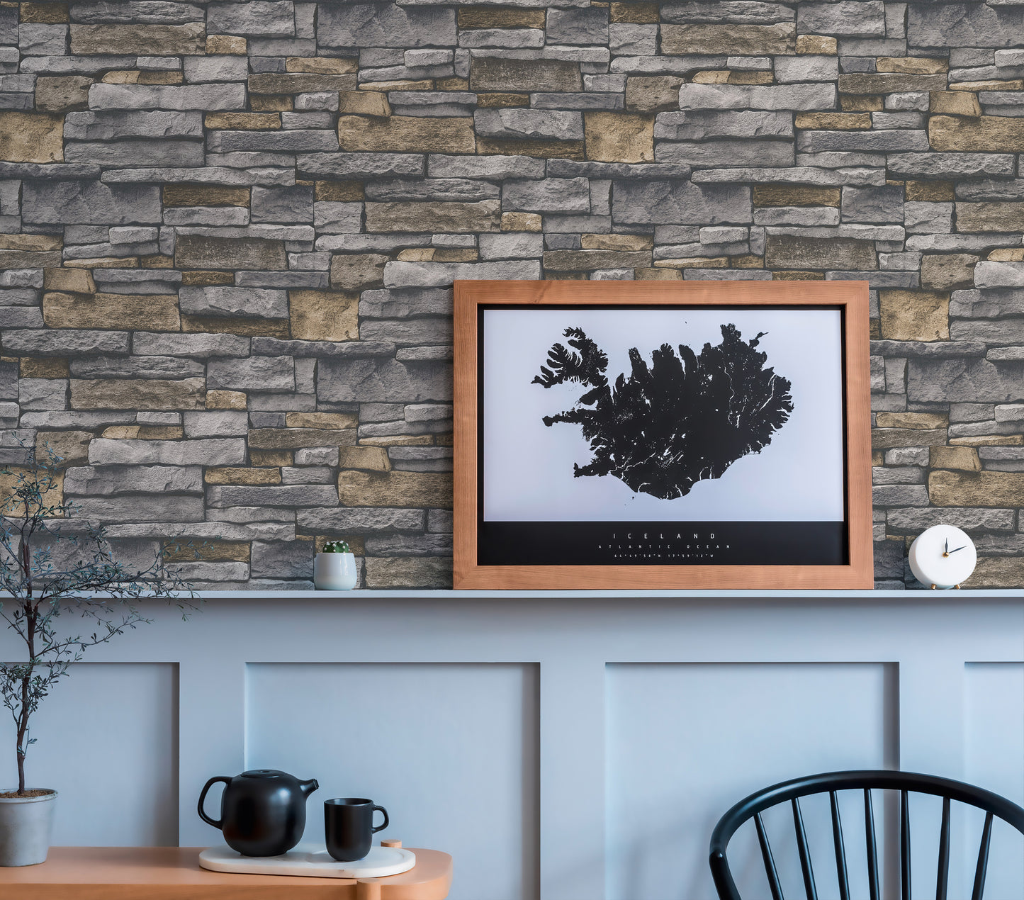 GALERIE WALLCOVERINGS The Bricks And More    Silver - Grey   - BB51134