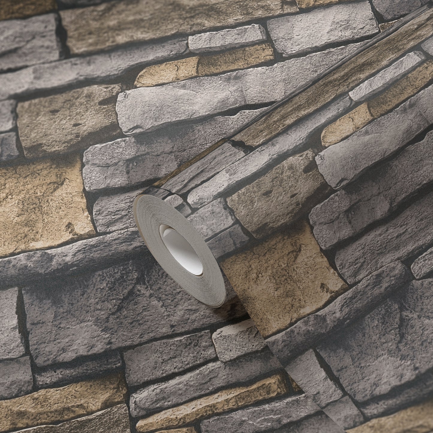 GALERIE WALLCOVERINGS The Bricks And More    Silver - Grey   - BB51134