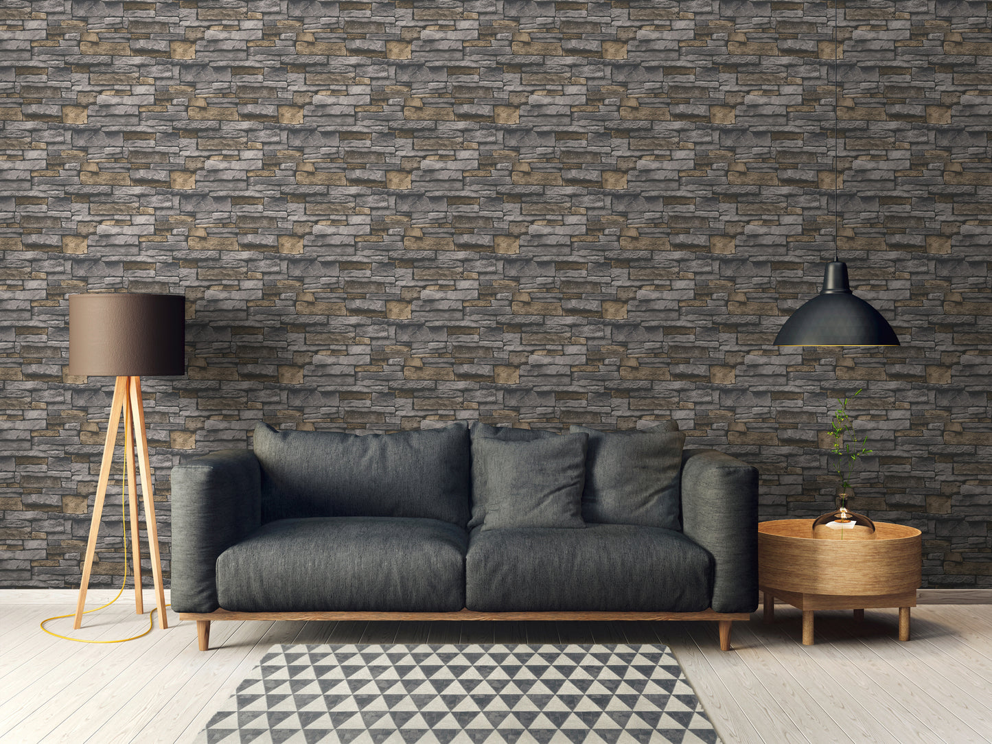 GALERIE WALLCOVERINGS The Bricks And More    Silver - Grey   - BB51134