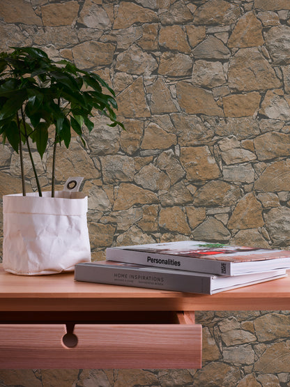 GALERIE WALLCOVERINGS The Bricks And More    Bronze - Brown   - BB51138