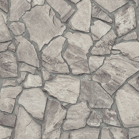 GALERIE WALLCOVERINGS The Bricks And More    Silver - Grey   - BB51140
