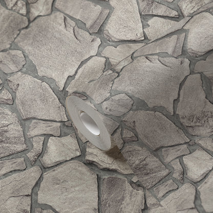 GALERIE WALLCOVERINGS The Bricks And More    Silver - Grey   - BB51140
