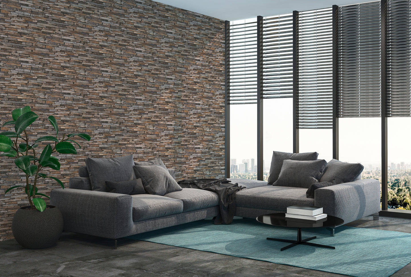 GALERIE WALLCOVERINGS The Bricks And More    Bronze - Brown   - BB51145