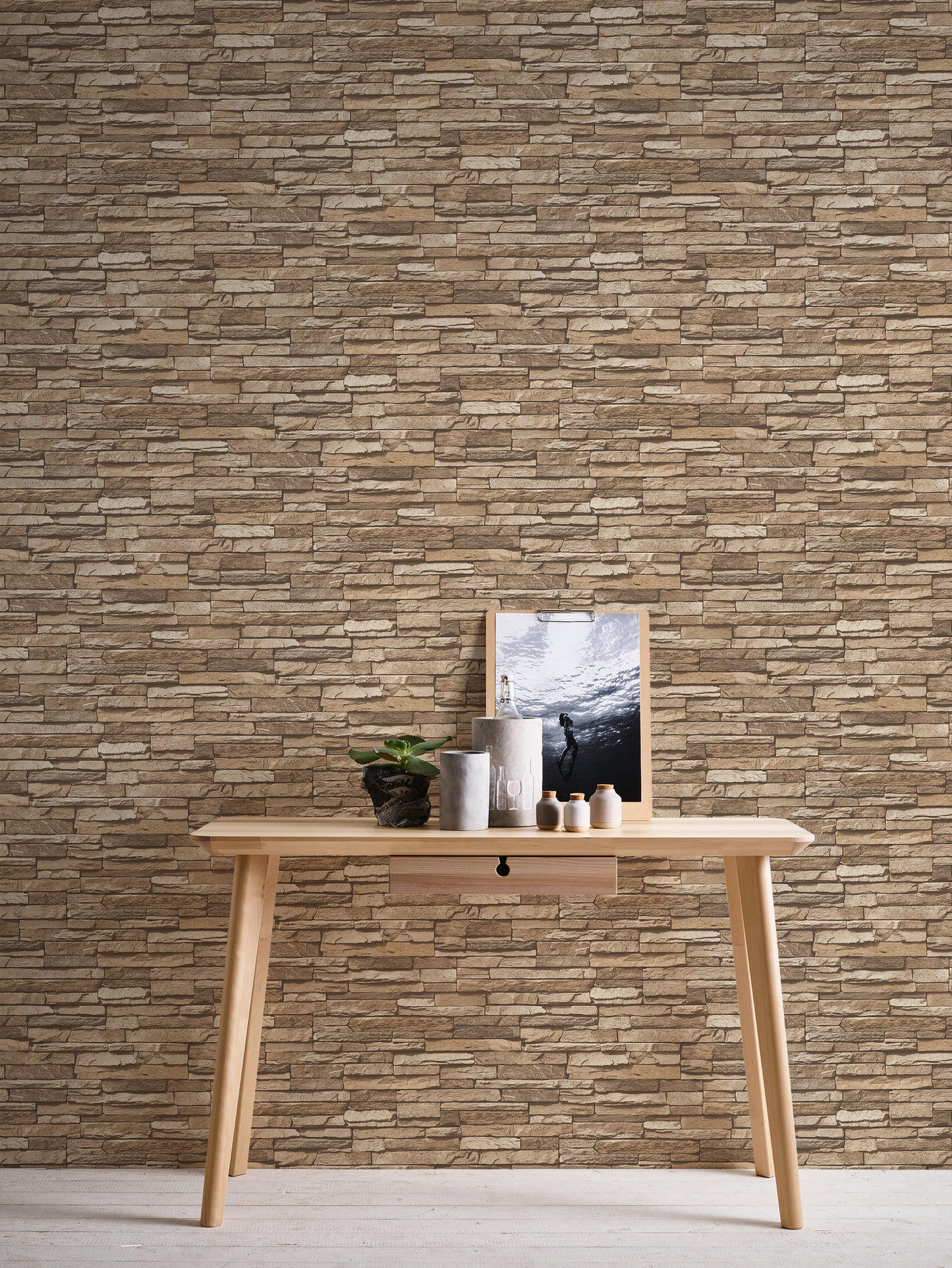 GALERIE WALLCOVERINGS The Bricks And More    Beige   - BB51147