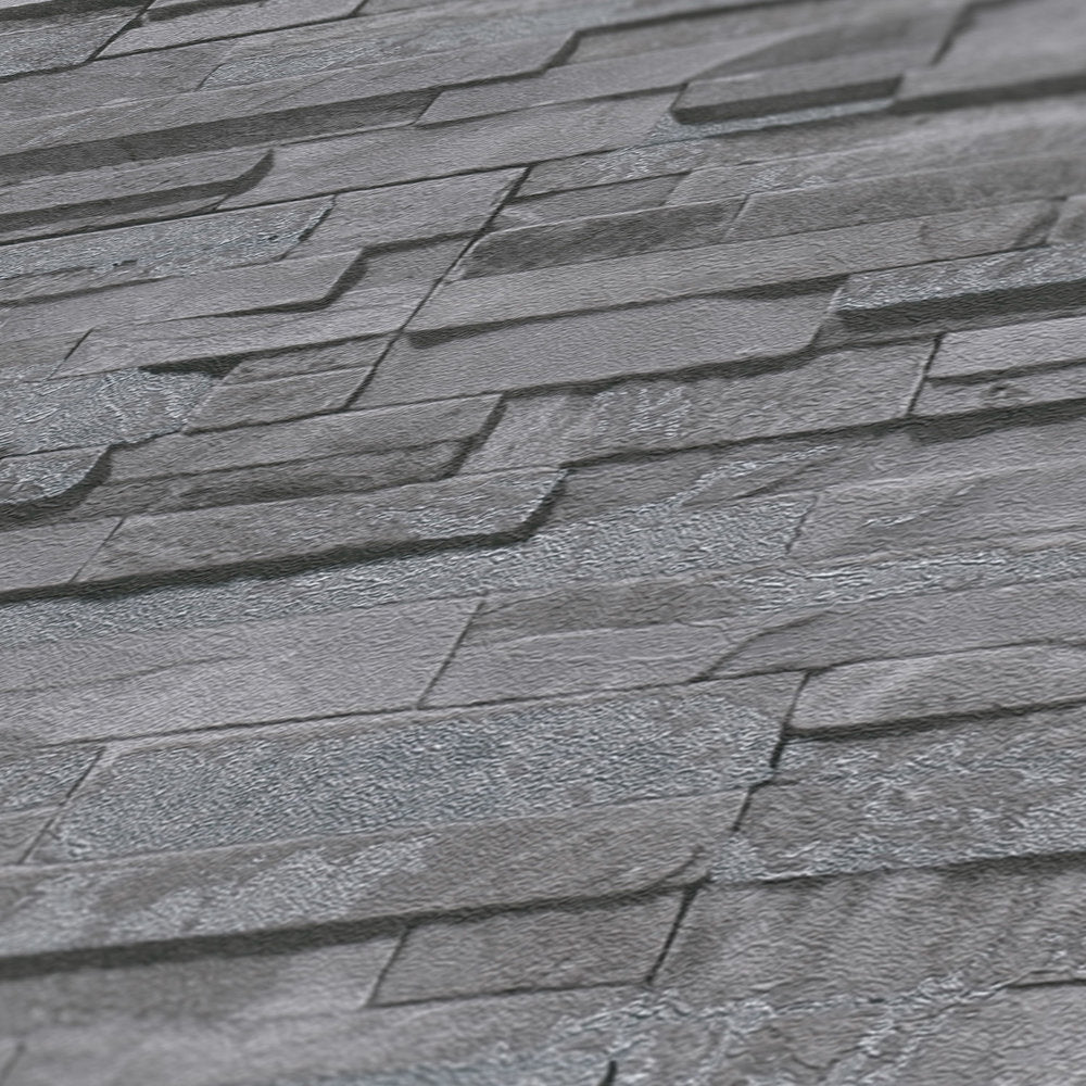GALERIE WALLCOVERINGS The Bricks And More    Silver - Grey   - BB51149