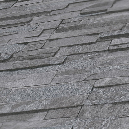 GALERIE WALLCOVERINGS The Bricks And More    Silver - Grey   - BB51149