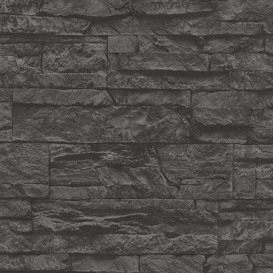GALERIE WALLCOVERINGS The Bricks And More    Silver - Grey   - BB51153