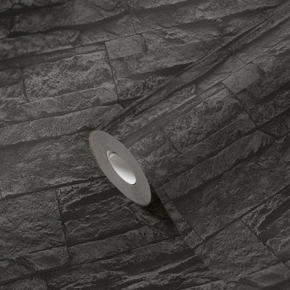 GALERIE WALLCOVERINGS The Bricks And More    Silver - Grey   - BB51153