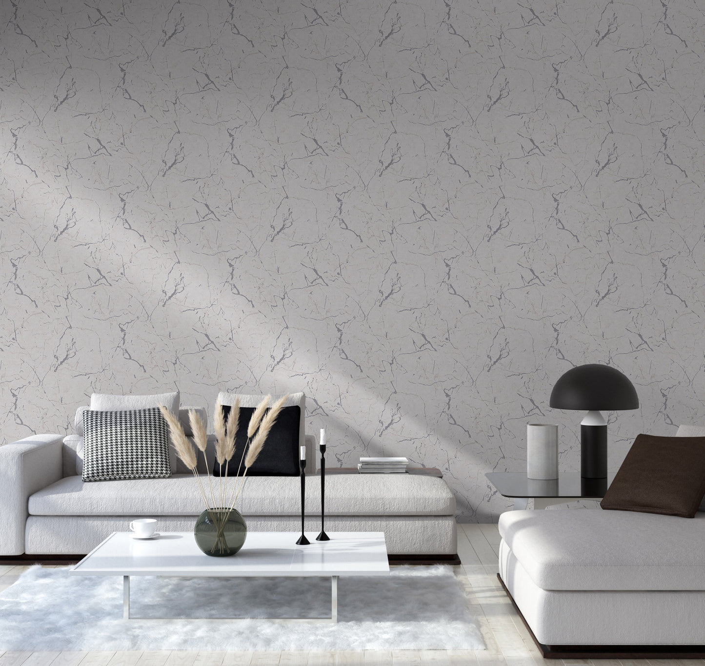 GALERIE WALLCOVERINGS The Bricks And More    Silver - Grey   - BB51156