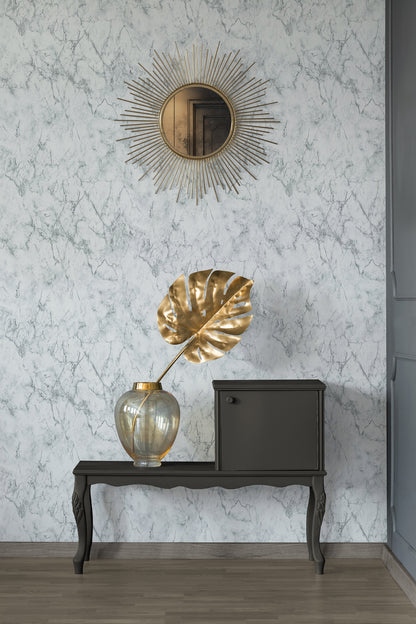 GALERIE WALLCOVERINGS The Bricks And More    Silver - Grey   - BB51165