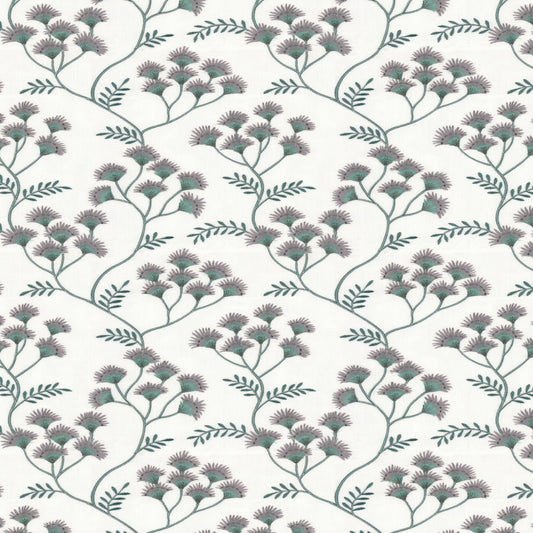STOUT TEXTILES  MULTIPURPOSE,EMBROIDERIES TRANSITIONAL,, FLORAL LAVENDER   - BEAU-1