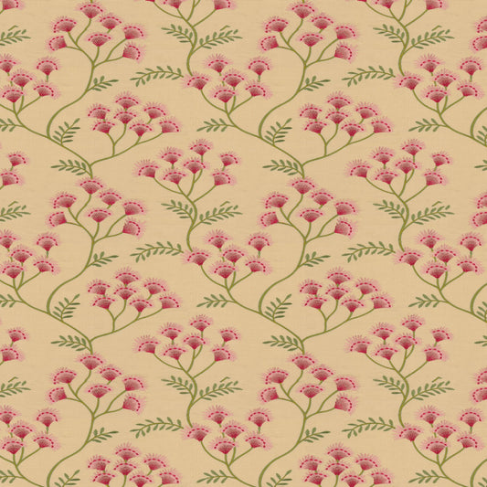 STOUT TEXTILES  MULTIPURPOSE,EMBROIDERIES TRANSITIONAL,, FLORAL FUSCHIA   - BEAU-3