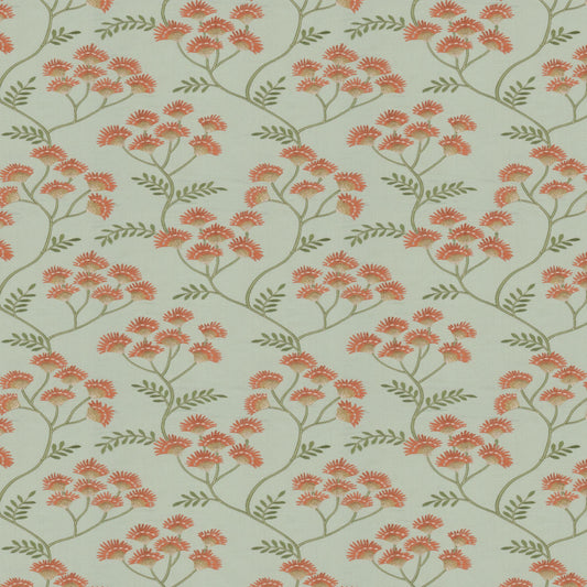 STOUT TEXTILES  MULTIPURPOSE,EMBROIDERIES TRANSITIONAL,, FLORAL APRICOT   - BEAU-5