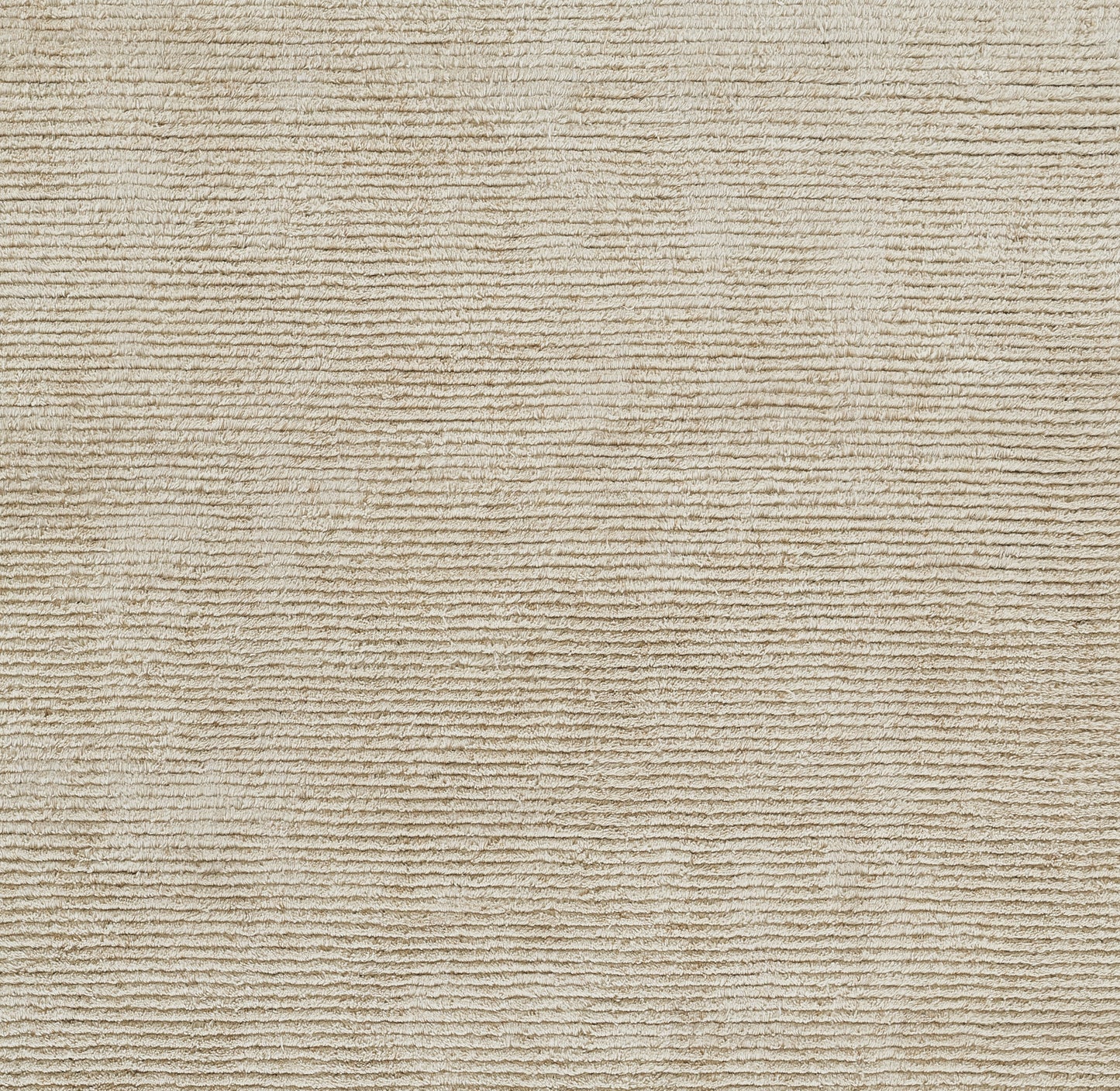 Beige ribbed rug texture with horizontal ridges and a soft, neutral floor‑covering look.