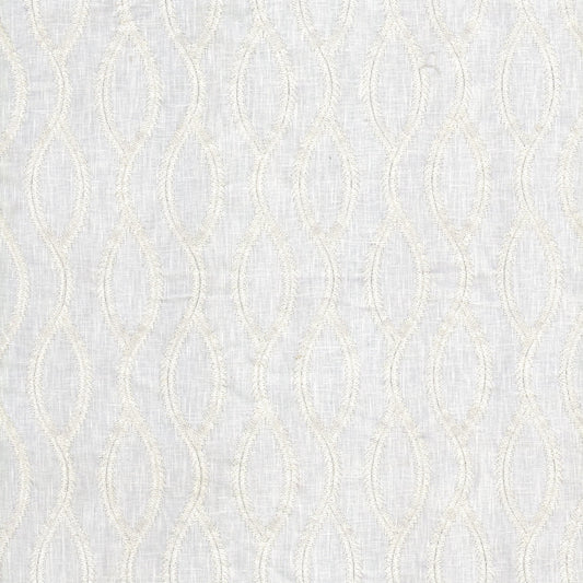 STOUT TEXTILES  MULTIPURPOSE,EMBROIDERIES TRANSITIONAL,, OGEE BLEACH,SALT,SNOW,WHITE   - BECA-4