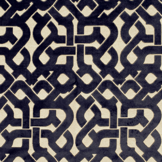 JF Fabrics JF Studio BEGUILE 69 Fabric Traditional,Transitional,Contemporary,Geometric Blue,Creme,Beige  Jacquard,Texture,Velvet - 5500769 SJ101