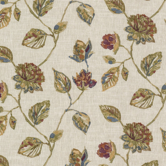 STOUT TEXTILES  MULTIPURPOSE,EMBROIDERIES TRADITIONAL, FLORAL AUTUMN   - BEHO-4