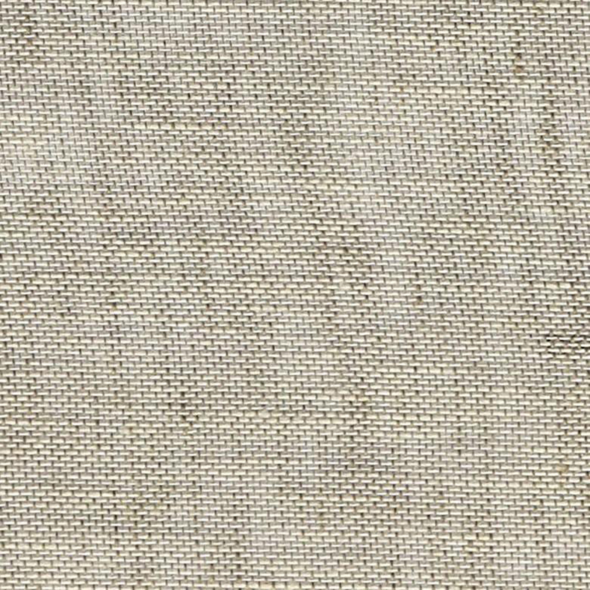 Beige woven fabric texture close-up with natural fibers; suitable for upholstery or home decor.