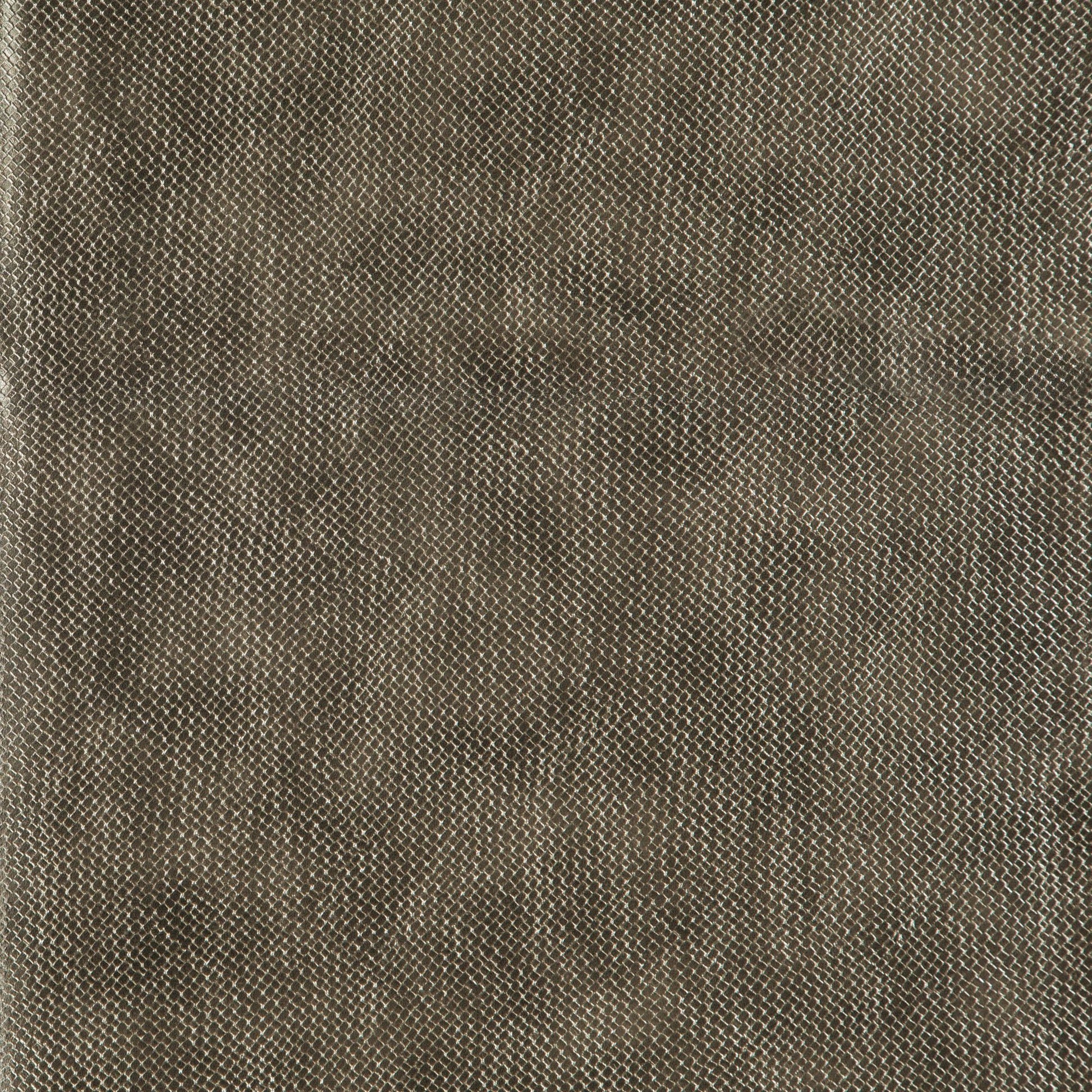 Olive-brown textured vegan leather (vinyl) with a fine grid pattern; upholstery-style material.
