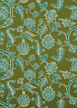 G P & J BAKER SILK LISERES GREEN,TEAL,   - BF10586.795.0