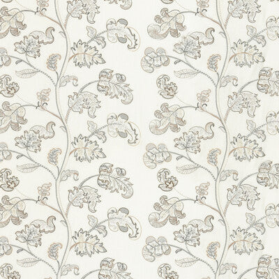 G P & J BAKER EMBROIDERY  WHITE,GREY,BROWN   - BF10769.1.0