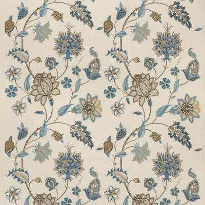 G P & J BAKER EMBROIDERY  BLUE,,   - BF10784.3.0