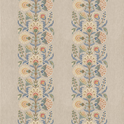 G P & J BAKER EMBROIDERY  BLUE,MULTI,BEIGE   - BF10997.1.0