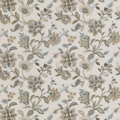 G P & J BAKER EMBROIDERY  BLUE,BROWN,BEIGE   - BF11028.2.0