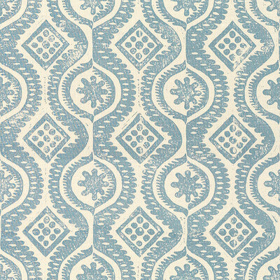 LEE JOFA PRINT MEDALLION / SUZANI / PERSIAN WHITE,BLUE,   - BFC-3518.15.0