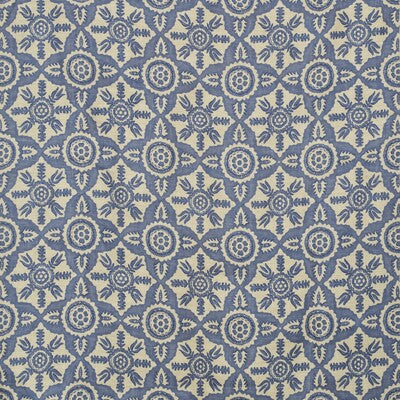 LEE JOFA PRINT MEDALLION / SUZANI / PERSIAN BLUE,BEIGE,   - BFC-3648.50.0