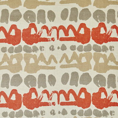 LEE JOFA PRINT GLOBAL RED,GREY,BEIGE   - BFC-3649.1121.0