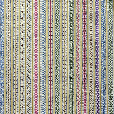 LEE JOFA EMBROIDERY STRIPES MULTI,YELLOW,BLUE   - BFC-3680.457.0