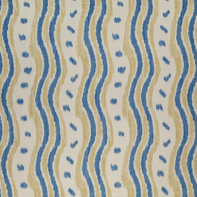 LEE JOFA PRINT STRIPES BLUE,YELLOW,WHEAT   - BFC-3687.54.0