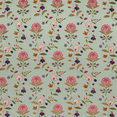 LEE JOFA EMBROIDERY BOTANICAL & FLORAL MULTI,PINK,GREEN   - BFC-3693.73.0