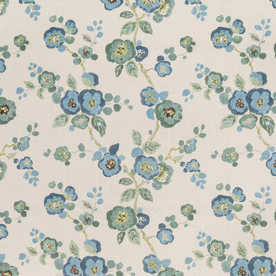 LEE JOFA LINEN BOTANICAL & FLORAL BLUE,IVORY,BLUE   - BFC-3705.523.0